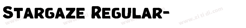 Stargaze Regular字体转换 Stargaze Regular字体转换